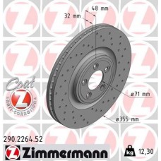 290.2264.52 ZIMMERMANN Гальмівний диск