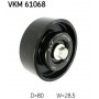 VKM 61068 SKF Паразитный / ведущий ролик, Поліклиновий ремінь
