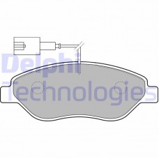 LP1720 DELPHI Комплект гальмівних колодок дисковий гальм
