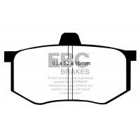 DP368 EBC Brakes Комплект гальмівних колодок дисковий гальм