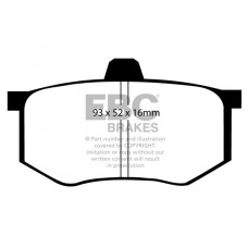 DP368 EBC Brakes Комплект гальмівних колодок дисковий гальм