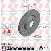 280.3189.52 ZIMMERMANN Гальмівний диск