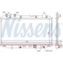 68147 NISSENS Радіатор охолодження двигуна