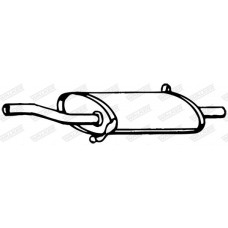 14162 WALKER Глушник вихлопних газів кінцевий