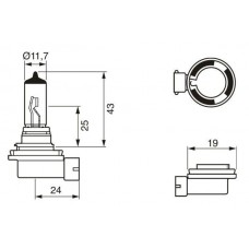 1 987 301 138 BOSCH Лампа розжарювання фара дальнього світла