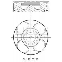 011 PI 00108 000 MAHLE Поршень