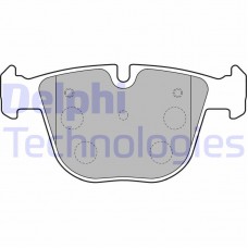 LP1793 DELPHI Комплект гальмівних колодок дисковий гальм
