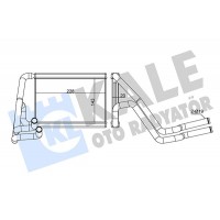 347340 KALE OTO RADYATÖR Теплообмінник обігрів салону