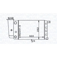 350213101000 MAGNETI MARELLI Радіатор охолодження двигуна