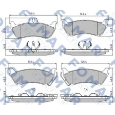 FO 922481 FOMAR Friction Комплект гальмівних колодок дисковий гальм FO 922481 FOMAR Friction Комплект гальмівних колодок дисковий гальм