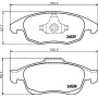8DB 355 013-341 HELLA PAGID Комплект гальмівних колодок дисковий гальм