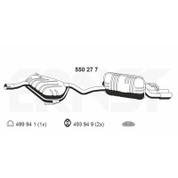 550277 ERNST Глушник вихлопних газів кінцевий