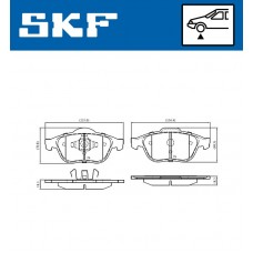 VKBP 80133 SKF Комплект гальмівних колодок дисковий гальм