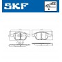 VKBP 80133 SKF Комплект гальмівних колодок дисковий гальм