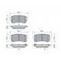 0 986 424 956 BOSCH Комплект гальмівних колодок дисковий гальм