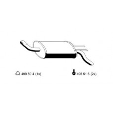 520003 ERNST Глушник вихлопних газів кінцевий