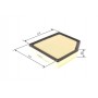 F 026 400 456 BOSCH Повітряний фільтр