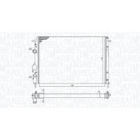 350213198500 MAGNETI MARELLI Радіатор охолодження двигуна