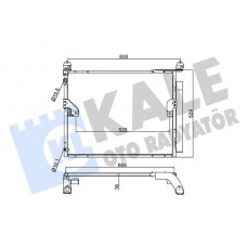 345585 KALE OTO RADYATÖR Конденсатор кондиціонера