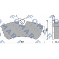 FO 463781 FOMAR Friction КомплеК т гальмівних колодок, дискове гальмо