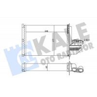 346470 KALE OTO RADYATÖR Теплообмінник обігрів салону