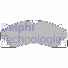 LP2500 DELPHI Комплект гальмівних колодок дисковий гальм