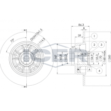 78BD4023-1 ICER Гальмівний диск
