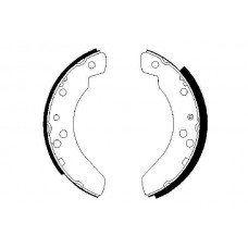 0 986 487 242 BOSCH Комплект гальмівних колодок