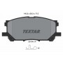 2373401 TEXTAR Комплект гальмівних колодок дисковий гальм
