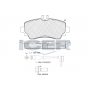181516-701 ICER Комплект гальмівних колодок дисковий гальм