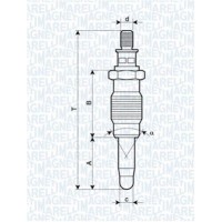 062900005304 MAGNETI MARELLI Свічка розжарювання
