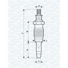 062900005304 MAGNETI MARELLI Свічка розжарювання