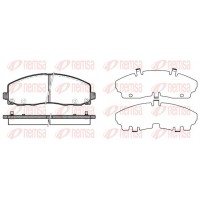 1484.04 REMSA Комплект гальмівних колодок дисковий гальм