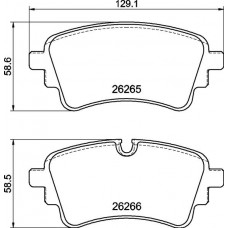 P 85 185 BREMBO Комплект гальмівних колодок дисковий гальм