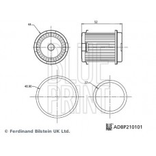 ADBP210101 BLUE PRINT Гідрофільтр автоматична коробка передач