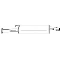 26417 SIGAM Середній глушник вихлопних газів