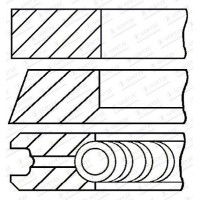 08-447500-00 GOETZE ENGINE Комплект поршневих кілець