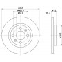 8DD 355 126-531 HELLA PAGID Гальмівний диск