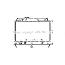 MZ2210 AVA QUALITY COOLING Радіатор охолодження двигуна