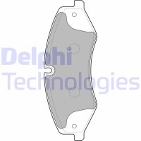 LP2176 DELPHI КомплеК т гальмівних колодок, дискове гальмо