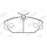 573008J JURID Комплект гальмівних колодок дисковий гальм