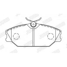 573008J JURID Комплект гальмівних колодок дисковий гальм