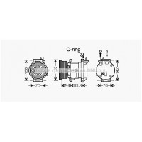 DWAK071 AVA QUALITY COOLING Компресор кондиціонера