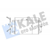 342830 KALE OTO RADYATÖR Конденсатор кондиціонера