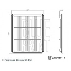 ADBP220112 BLUE PRINT Повітряний фільтр
