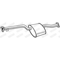 21439 WALKER Середній глушник вихлопних газів