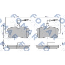 FO 919881 FOMAR Friction КомплеК т гальмівних колодок, дискове гальмо FO 919881 FOMAR Friction КомплеК т гальмівних колодок, дискове гальмо