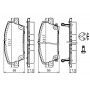 0 986 494 136 BOSCH Комплект гальмівних колодок дисковий гальм