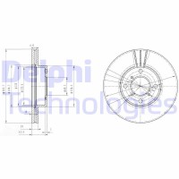 BG3341 DELPHI Гальмівний диск