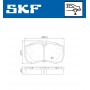 VKBP 90200 SKF КомплеК т гальмівних колодок, дискове гальмо